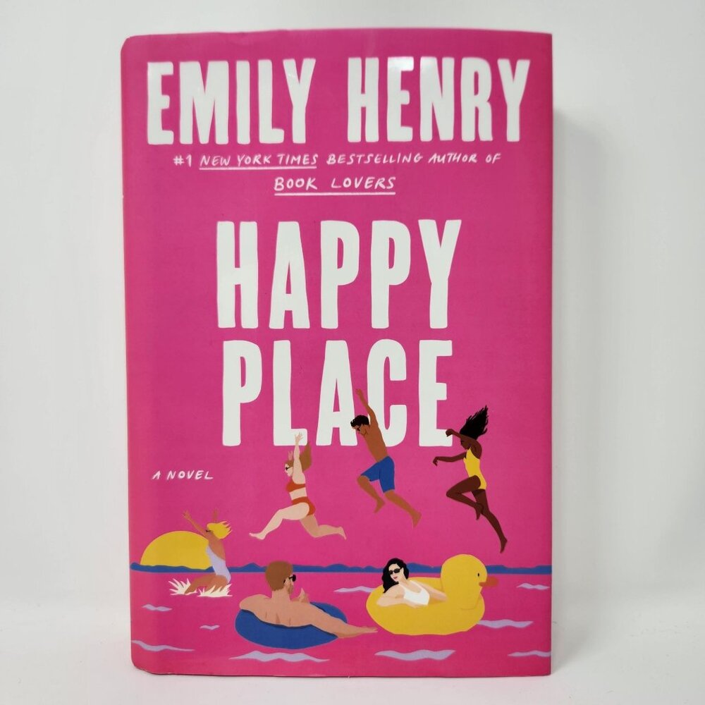 Emily Henrys Happy Place Hardcover Novel - VG